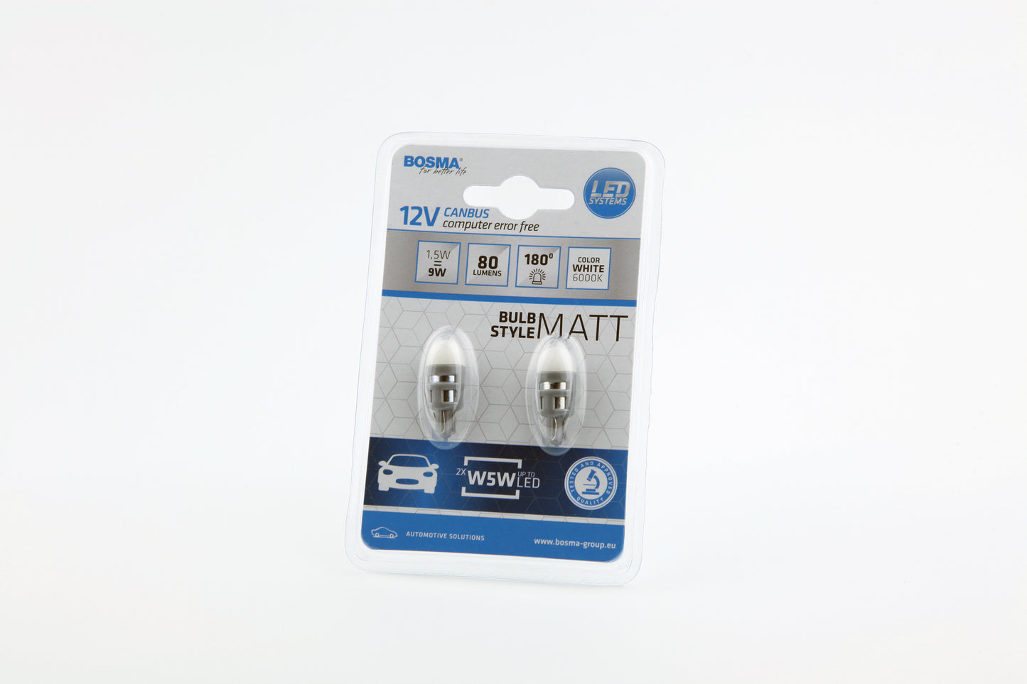 12 V W5W T10 SMD 5730 MATT