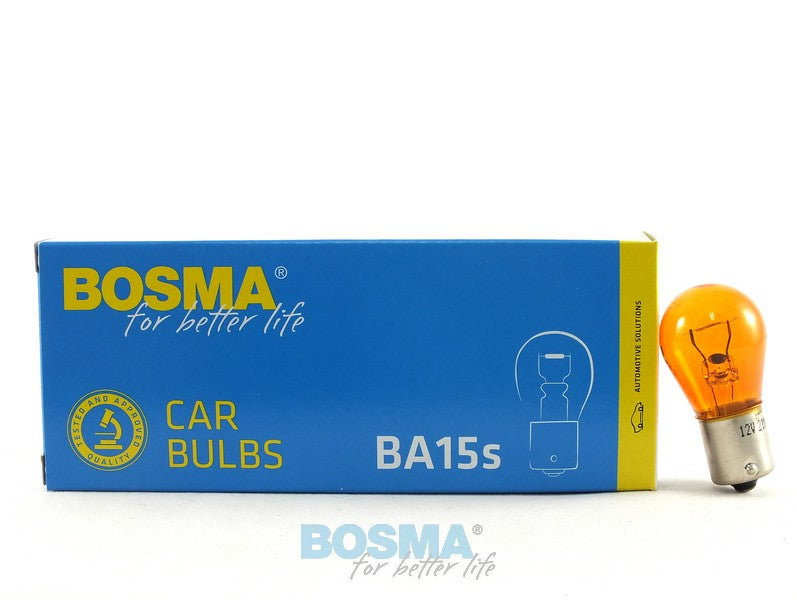 12V 21W BA15s 25x47mm ORANGE