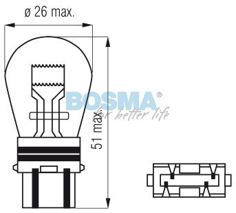 12V 32 / 3CP S25q AMBER